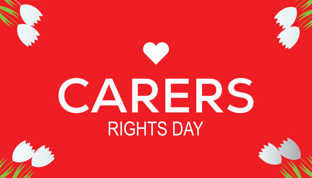 Carers rights day is observed every year on November. Holydays Awareness concept. background, placard, banner template Vector illustration design.