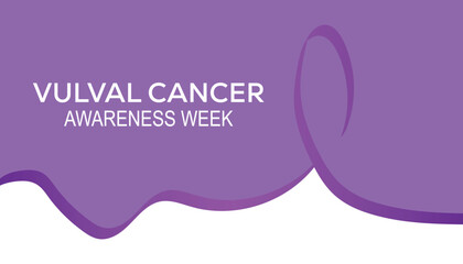 Vulval Cancer awareness week is observed every year on November. Medical Healthcare Awareness concept. background, placard, banner template Vector illustration design.