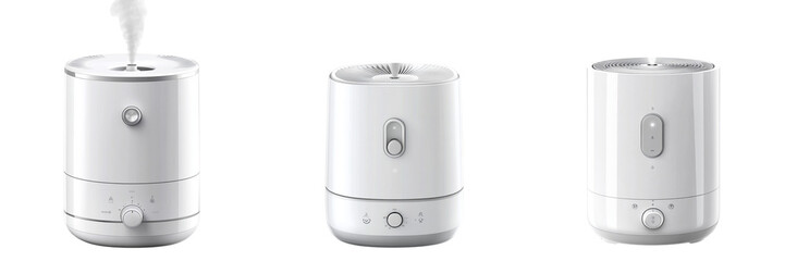 A set of Humidifier Isolated in a Transparent Background