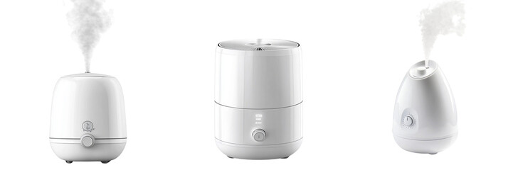 A set of Humidifier Isolated in a Transparent Background