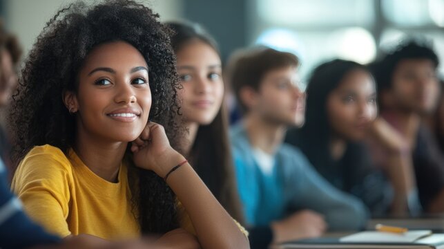 Inclusive learning environment in a college classroom with diverse student representation,