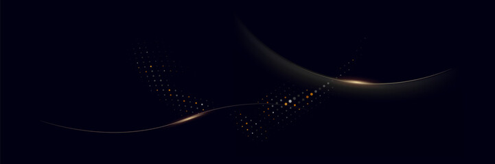 Black background with elegant effect. Vector illustration