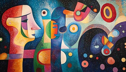 Vibrant Street Art-Inspired Mural Painting