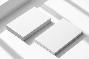 Business Card Mockup on Isolated Background created with Generative AI