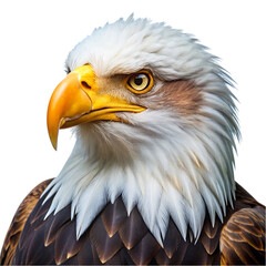 Fototapeta premium American bald eagle Isolated On Transparent Background