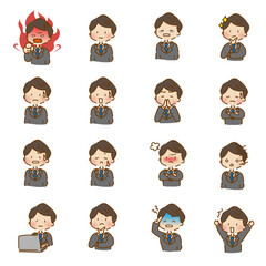 ゆるくて可愛いスーツの男性セット