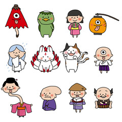 夏のお化けと妖怪セット