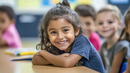 Obraz premium An after-school program with children participating in fun and educational activities, highlighting a positive and engaging learning environment