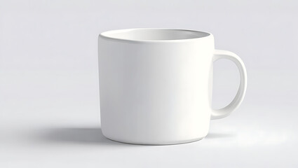 Obraz premium A clean white coffee mug on a plain white isolated background