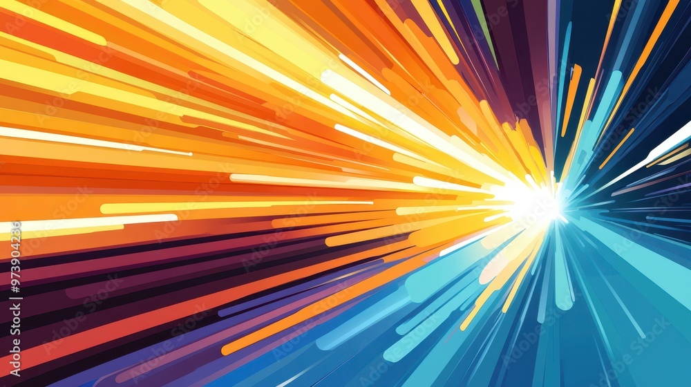 Poster discover dynamic vector digital speed technology with a modern, abstract background that captivates 