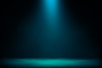 Dramatic spotlight blue entertainment background.