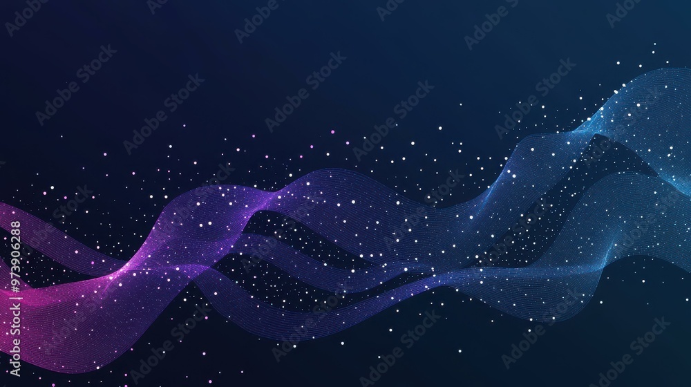 Poster explore the dynamic world of big data with vibrant visuals that depict financial indexes and modern 
