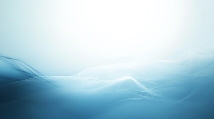 Abstract blue and white background with flowing lines.