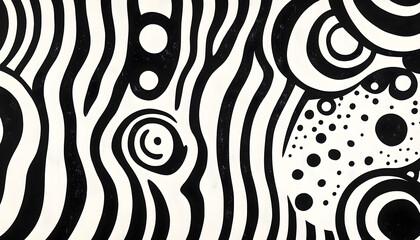Stick to monochrome patterns like stripes, polka dots, or abstract swirls for a visually interesting yet subtle design