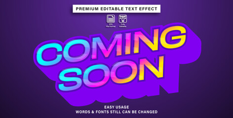 Editable text or font effect Coming soon