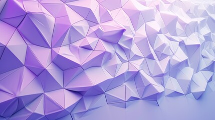 Fototapeta premium Purple prism shaped triangles in a 3D geometric texture abstract wall backgrounds
