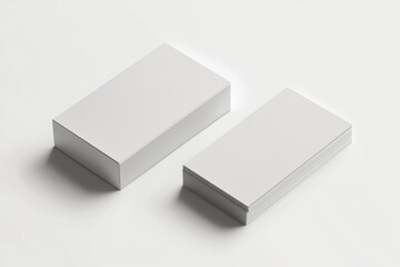 Fototapeta premium Business Card Mockup on Isolated Background created with Generative AI