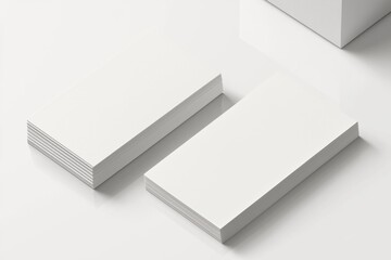 Business Card Mockup on Isolated Background created with Generative AI