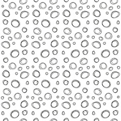 Seamless monochrome abstract background painted by hand