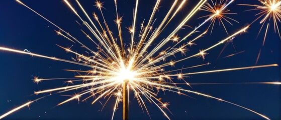 Fototapeta premium Sparkler Night Sky