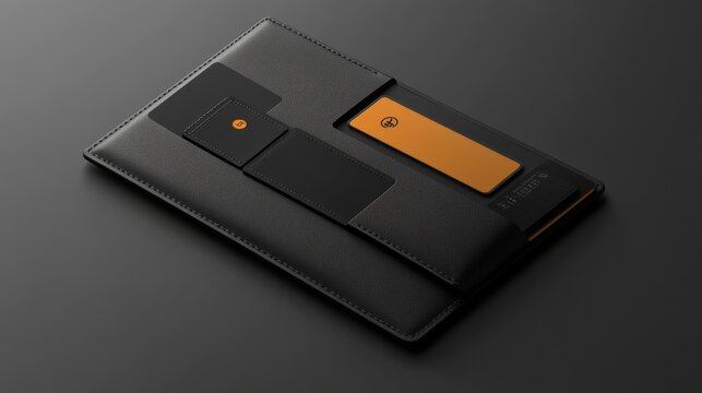 Digital wallet with a minimalist design, emphasizing a sleek, user-friendly interface and simplicity for effortless financial management