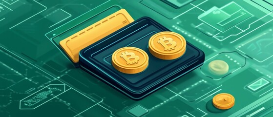 Visual of a digital wallet facilitating micro-investments, emphasizing the simplicity and effectiveness of investing small amounts with ease