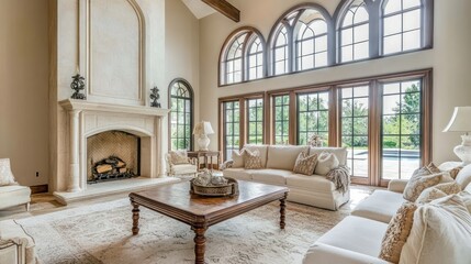 Fototapeta premium Mediterranean-Inspired Living Room