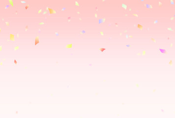 背景素材_紙吹雪_カラフル_パステルカラー