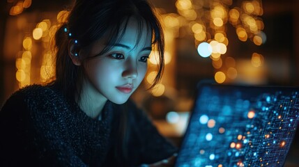 Asians use digital art tools to collaborate on creative projects. share screen and work on innovative designs in the virtual studio.