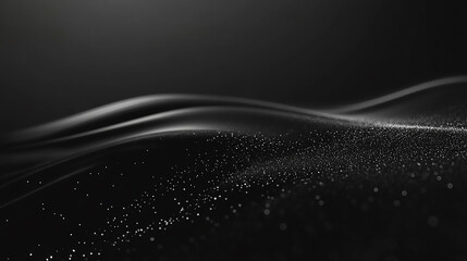 Surface tension. Water drops on the surface covered with foil.