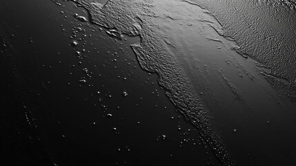  A Rough-Textured Black Stone Wall, A Testament to Endurance and Renewal. black and white background