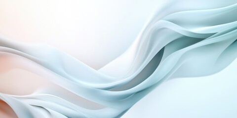 Obraz premium Soft waving smoke lined abstract background in white and grey colors