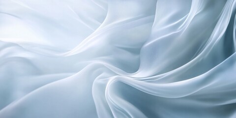 Obraz premium Soft waving smoke lined abstract background in white and grey colors