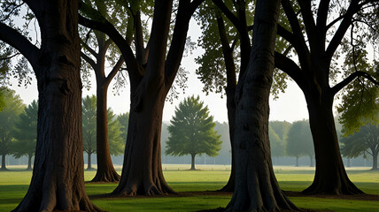 Obraz premium trees in the park