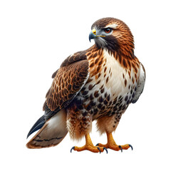 Obraz premium red tailed hawk isolated transparent background