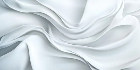 Obraz premium Soft waving abstract background in white and grey colors