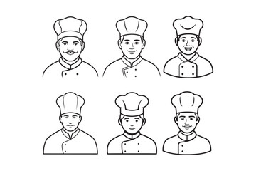 Chef hat silhouette vector illustration, Chef hat silhouette vector