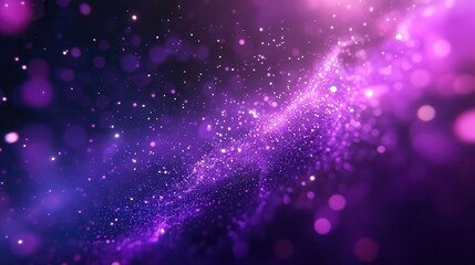 Obraz premium A mesmerizing cosmic swirl of purple hues and glowing stars, creating a stunning starry backdrop for your creative projects.