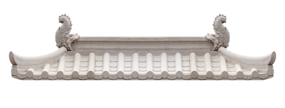 Gray chinese style roof