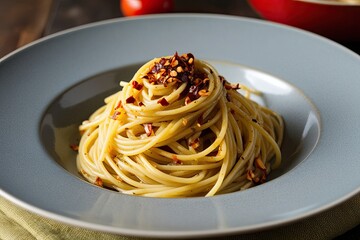 Spaghetti Aglio e Olio with Chili Flakes Easy Spicy Italian Recipe