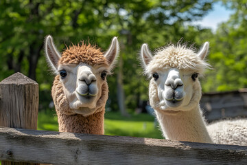 Obraz premium Alpaca in a mountain.