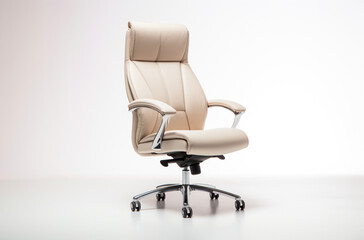 Obraz premium leather office chair with seat and back