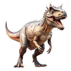 Picture of a Carnotaurus, isolated on transparent background, PNG
