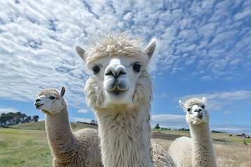 Alpaca in a mountain.