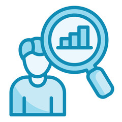 Obraz premium Market Research Icon