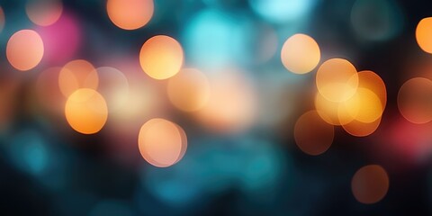 Obraz premium Blurred Christmas lights background with festive holiday bokeh and ornaments 