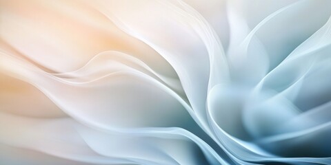 Obraz premium Soft waving smoke lined abstract background in white and grey colors