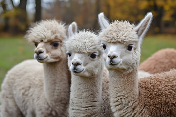 Obraz premium Alpaca in a mountain.