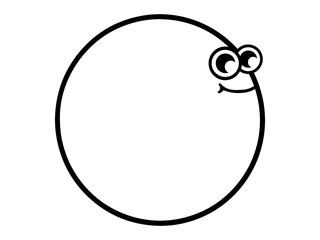 Hand Drawn Frame Line Art Illustration