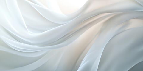 Fototapeta premium Soft waving smoke lined abstract background in white and grey colors